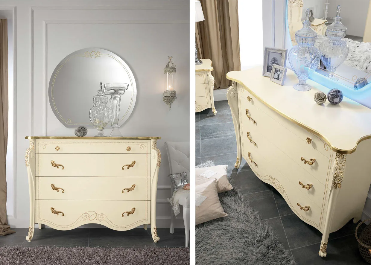 Комод низкий VIOLA IVORY