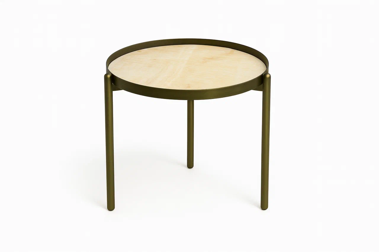 SOVET Стол журнальный CAMPOS CERAMICA Gold
