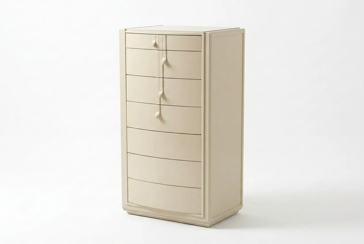 FLOR Комод высокий, цвет 206 GESSO