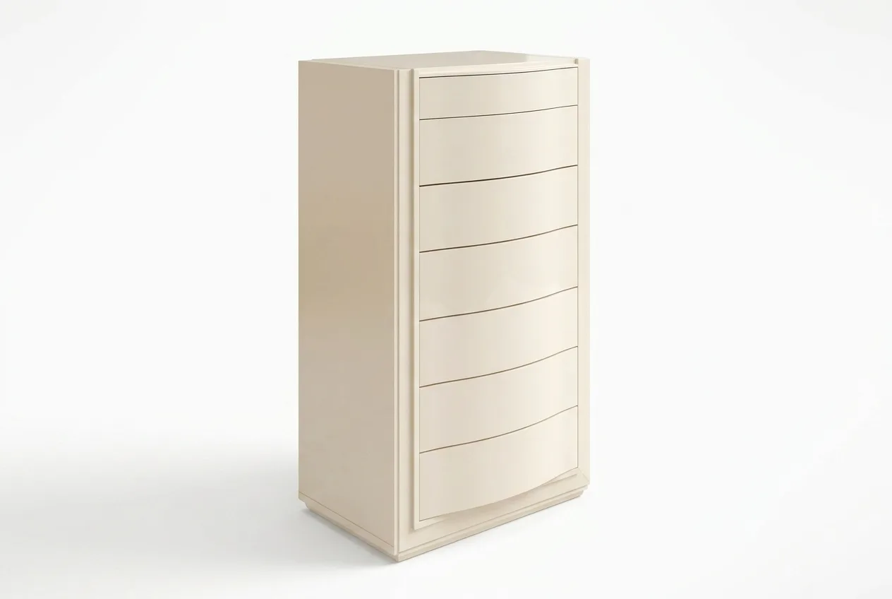 FLOR Комод высокий, цвет 206 GESSO