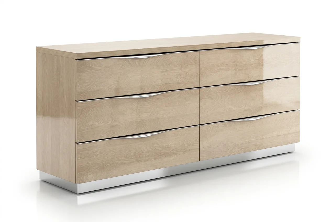 PLATINUM SABBIA Комод низкий 6 ящиков