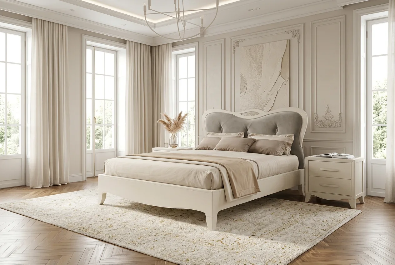 Кровать TOUCHET 160*190 с изголовьем эконабук