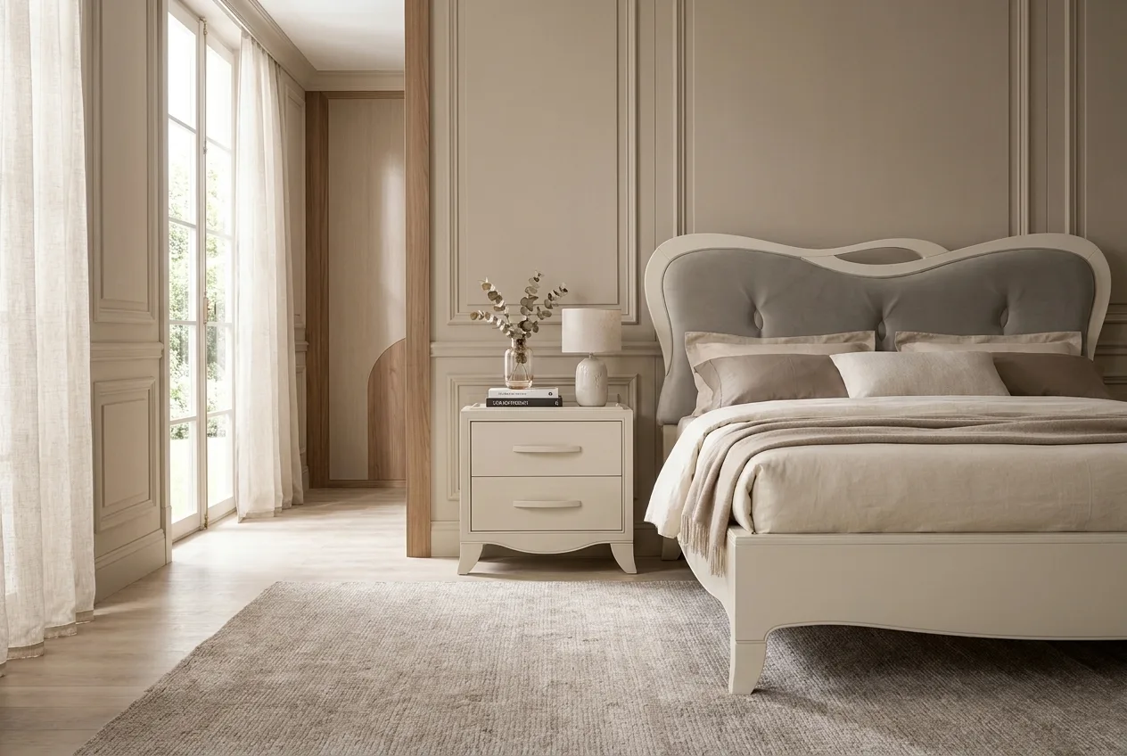 Кровать TOUCHET 160*190 с изголовьем эконабук