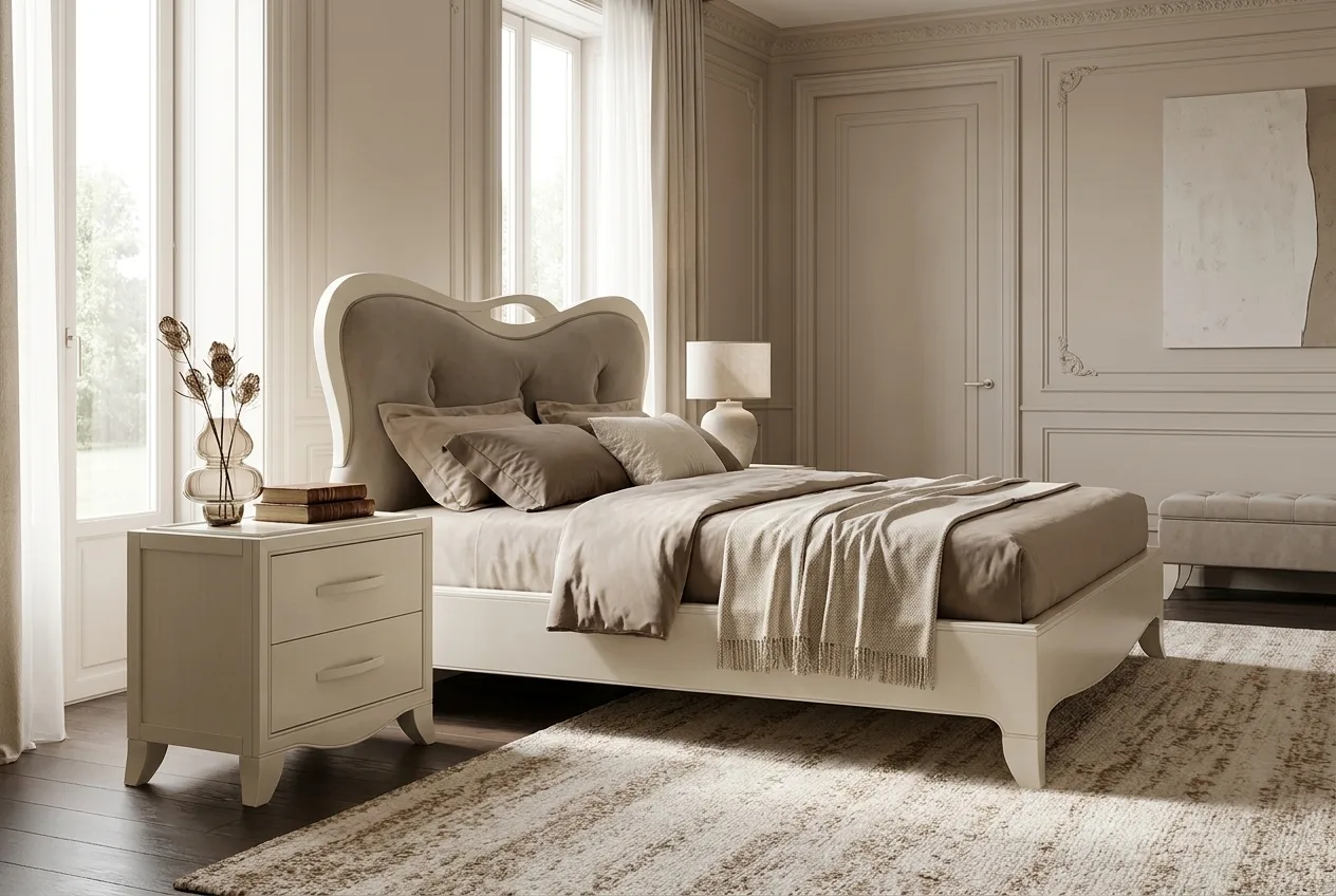 Кровать TOUCHET 160*190 с изголовьем эконабук