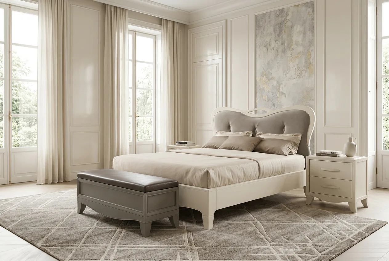 Кровать TOUCHET 160*190 с изголовьем эконабук